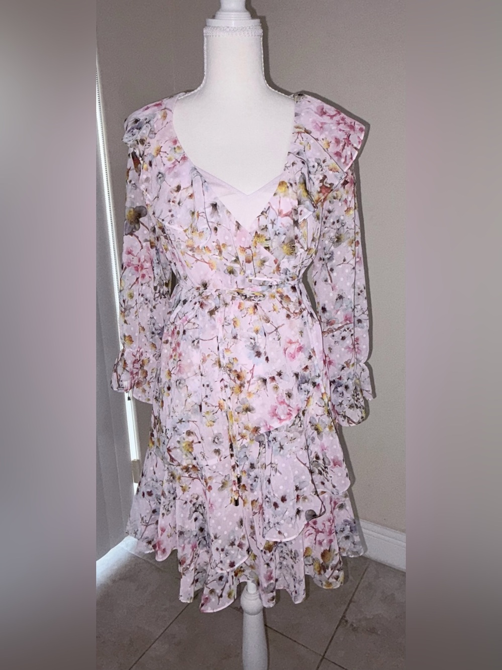 ✨ NWT Ted Baker London "Gracye" Jasmin Ruffle Wrap Dress ✨
